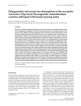 Polygynandry and Sexual Size Dimorphism in The