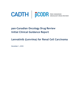 (Lenvima) for Renal Cell Carcinoma