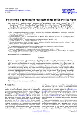 Dielectronic Recombination Rate Coefficients of Fluorine-Like Nickel