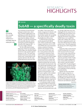 Subab—A Specifically Deadly Toxin