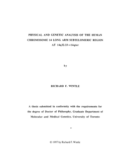 CHROMOSOR/IE 14 LONG ARM SUBTELOMERIC REGION at 14Q32.33+ 1Sqter