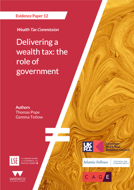 Delivering a Wealth Tax: the Role of Government