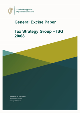 General Excise Paper Tax Strategy Group –TSG 20/08