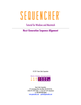 Next Gen Sequence Alignment