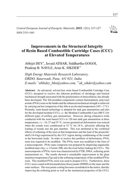 CCC) at Elevated Temperatures