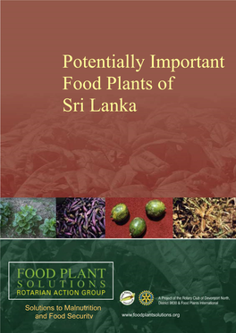 Potentially Important Food Plants of Sri Lanka