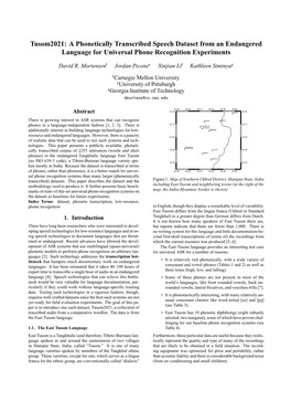 A Phonetically Transcribed Speech Dataset from an Endangered Language for Universal Phone Recognition Experiments