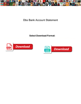 Dbs Bank Account Statement