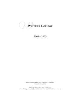 2003-2005 College Catalog