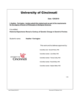 University of Cincinnati