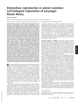 Cell Biological Explanation of Karyotypic Fission Theory