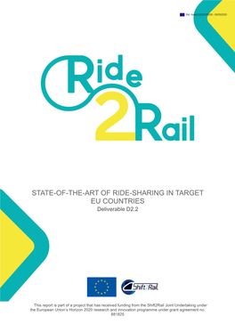 STATE-OF-THE-ART of RIDE-SHARING in TARGET EU COUNTRIES Deliverable D2.2
