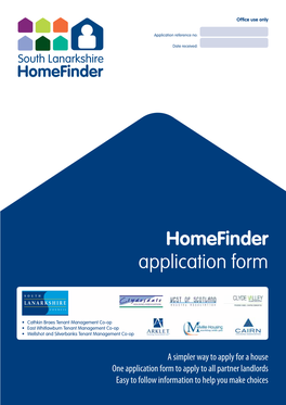 Homefinder Application Form