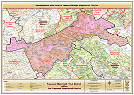 Proposed Main Seat / Sub District Within the Proposed Magisterial