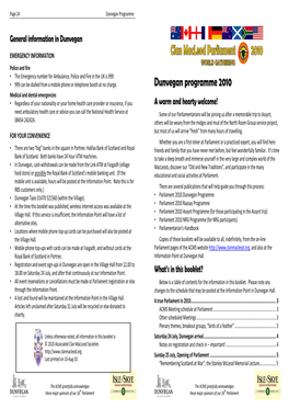 Parliament 2010 Dunvegan Programme • Dunvegan Taxis 01470 521560 (Within the Village)