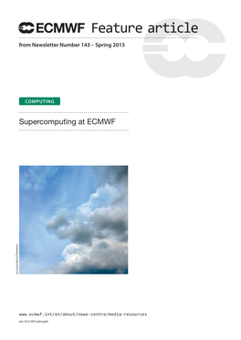 Supercomputing at ECMWF Tounka25/Istock/Thinkstock