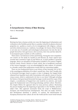 A Comprehensive History of Beer Brewing 1