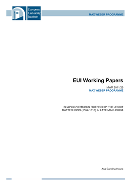 EUI Working Papers