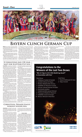 Bayern Clinch German Cup