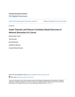 Graph Theoretic and Pearson Correlation-Based Discovery of Network Biomarkers for Cancer