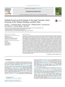 Orbitally Forced Sea-Level Changes in the Upper Turonian-Lower