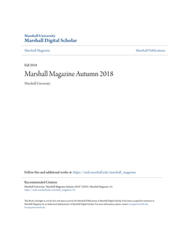 Marshall Magazine Autumn 2018 Marshall University