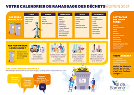 Votre Calendrier De Ramassage Des Déchets Édition 2021