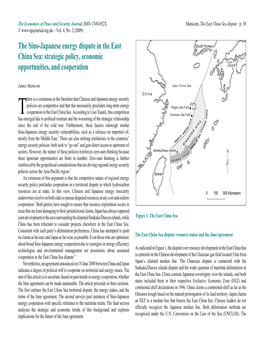 The Sino-Japanese Energy Dispute in the East China Sea: Strategic Policy, Economic Opportunities, and Cooperation