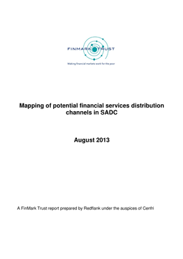 Mapping of Potential Financial Services Distribution Channels in SADC
