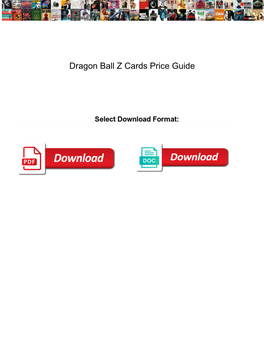 Dragon Ball Z Cards Price Guide