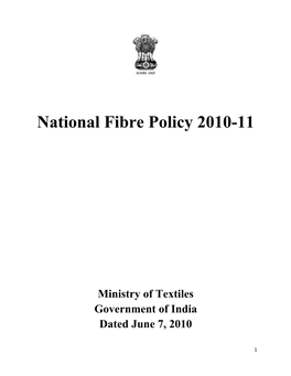 National Fibre Policy 2010-11