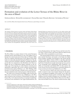 Formation and Evolution of the Lower Terrace of the Rhine River in the Area of Basel