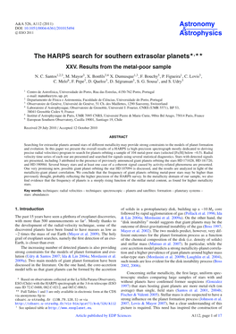 The HARPS Search for Southern Extrasolar Planets⋆⋆⋆