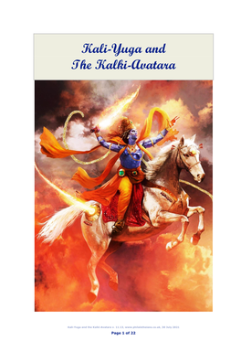 Kali-Yuga and the Kalki-Avatara