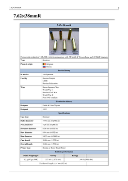 7.62×38Mmr 1 7.62×38Mmr