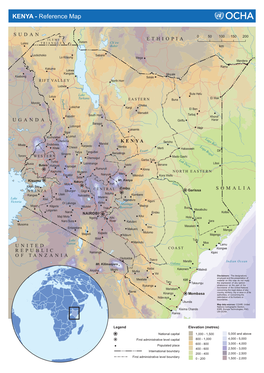 KENYA - Reference Map