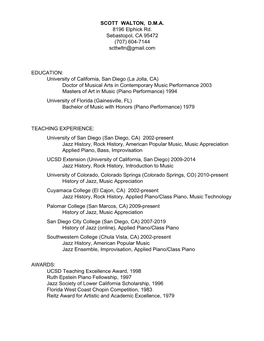 View Scott Walton's CV