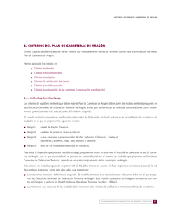 3. Criterios Del Plan De Carreteras De Aragón