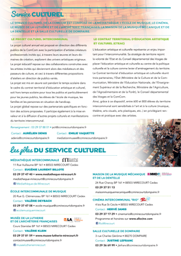 Service CULTUREL