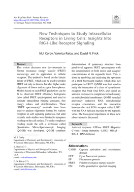 Insights Into RIG-I-Like Receptor Signaling