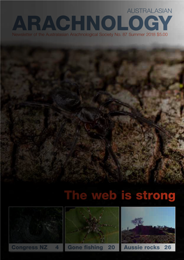 ARACHNOLOGY Newsletter of the Australasian Arachnological Society No