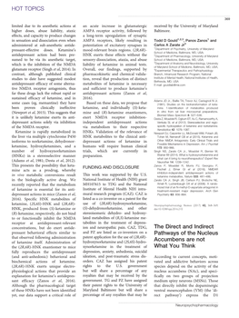 The Direct and Indirect Pathways of the Nucleus Accumbens Are Not