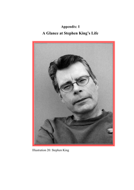 A Glance at Stephen King's Life
