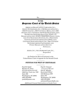 Petition for Writ of Certiorari to the United States Court of Appeals for the Second Circuit ______PETITION for WRIT of CERTIORARI ______Paul M