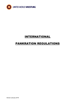 International Pankration Regulations