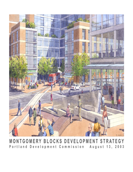 MONTGOMERY BLOCKS DEVELOPMENT STRATEGY Portland Development Commission August 13, 2003 CONTENTS