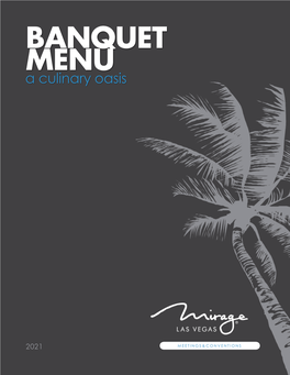 BANQUET MENU a Culinary Oasis