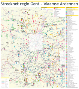 Haltes & Lijnen Tramlijnen in Gent Stadslijnen in Gent Streeklijnen