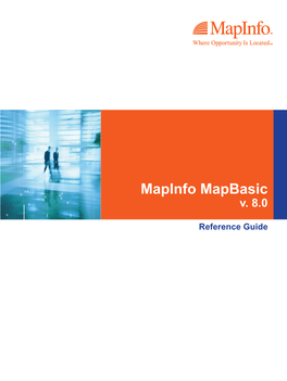 Mapinfo Mapbasic V