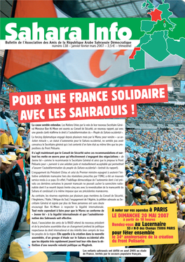 Sahara Info N°132